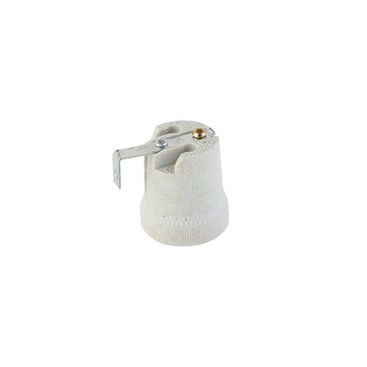 PORTALAMPARA CERAMICO CON ESCUADRA