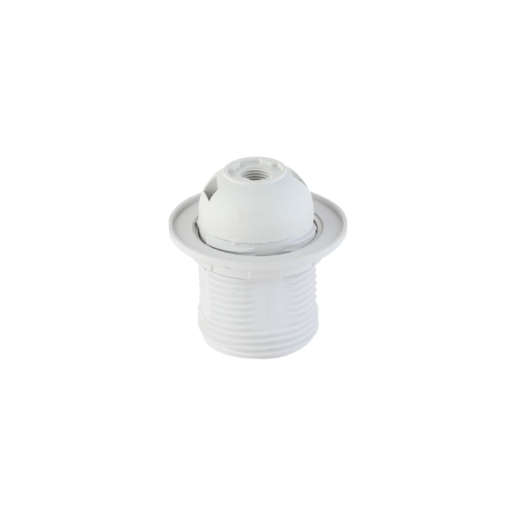 PORTAFOCO/ PORTALAMPARA PLASTICO CON ROSCA EXTERIOR CON ARO