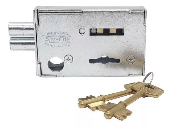 CERRADURA ANDIF CON PASADOR LATERAL 45X73MM (853D)
