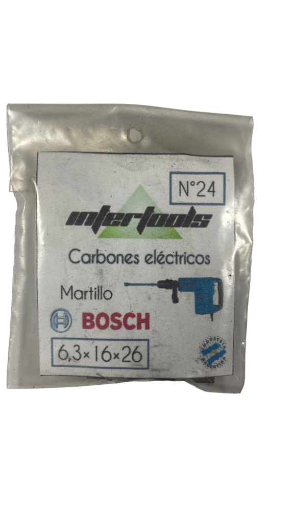 CARBON 6.3X16X26 MARTILLO BOSCH (24P)