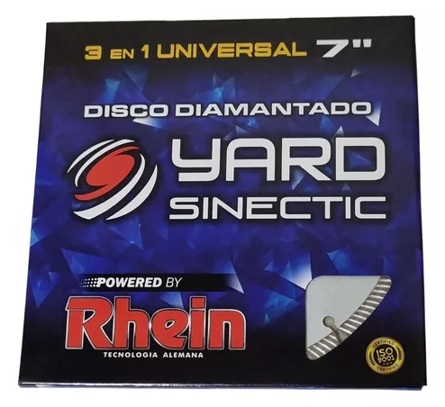 DISCO DIAMANTADO 3 EN 1 7" YARD