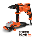 TALADRO DE IMPACTO (DAID550) + AMOLADORA ANGULAR (DAAG115-75b) (KIT DAAG + DAID)