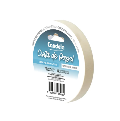 CINTA DE PAPEL CANDELA 18MM X 50M