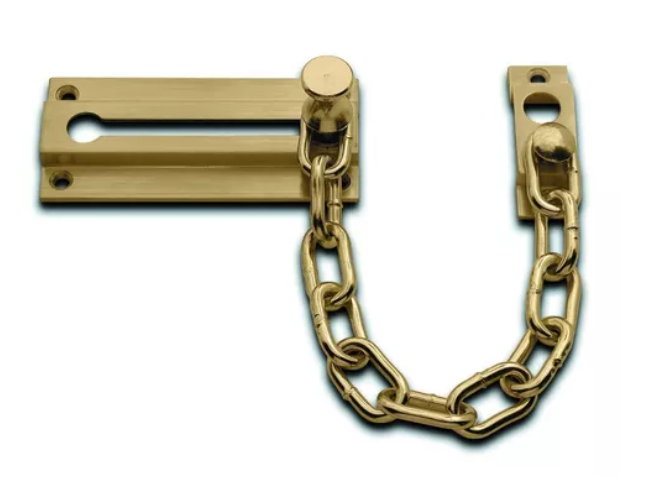 TRABA CADENA SEGURIDAD BRONCEADA (15110) X 12UN
