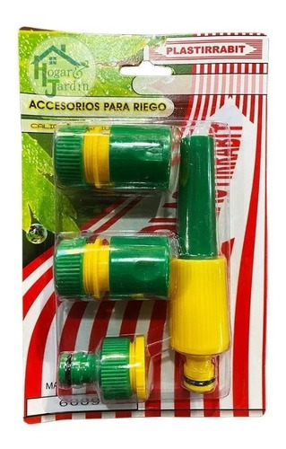 [35013] SET 4 PIEZAS CONECTORES CON LANZA PARA MANGUERA