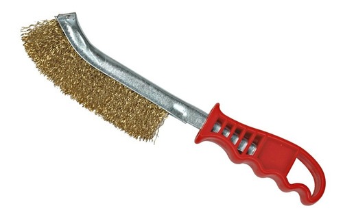 [41123] CEPILLO ACERO BRONCEADO CON MANGO PLASTICO