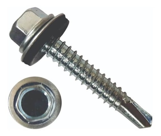 [45504] TOR HEX C/ ARANDELA PUNTA MECHA 14X2 1/2 X100