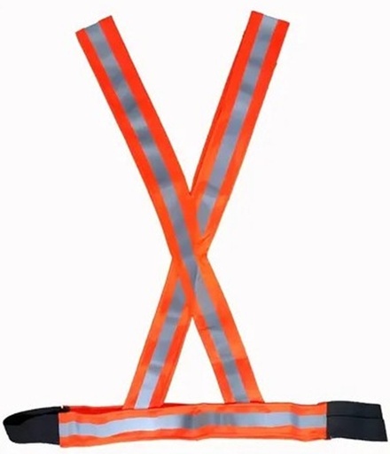 [48023] BANDOLERA REFLEC TANGO GOLD/FLUOR