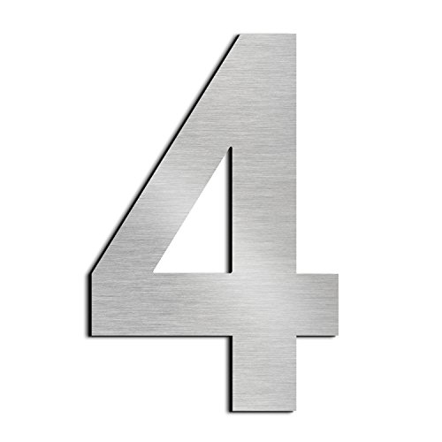 [9016] NUMEROS ACERO INOXIDABLE 16CM N° 4