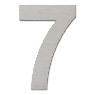 [9019] NUMEROS ACERO INOXIDABLE 16CM N° 7