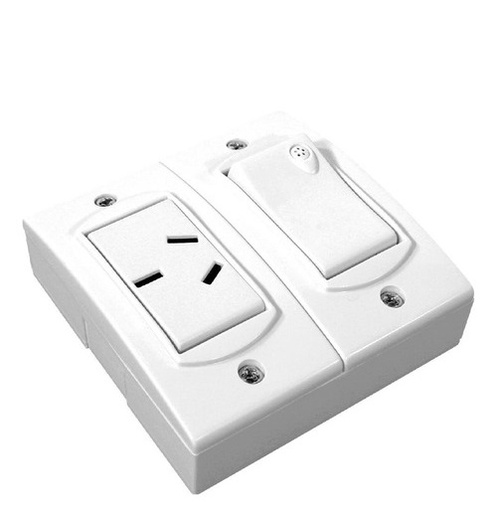 [12053] INTERRUPTOR Y TOMA EXTERIOR JELUZ