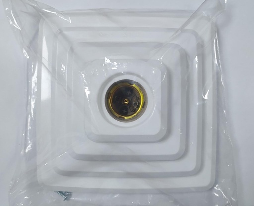 [15006] FLORONES CON PORTA LAMPARA CUADRADO PIRAMIDE