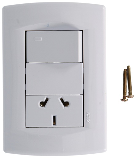 [28018] 1 INTERRUPTOR Y 1 TOMA  ARMADO SPOT