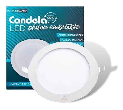 PLAFON LED REDONDO EMBUTIR 12W CANDELA