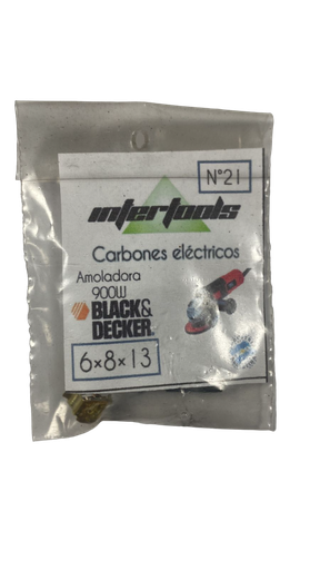 [67001] CARBON 6.3x8x13 AMOLADORA BLACK&DECKER 900W (21P)