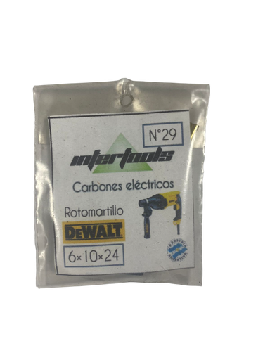 [67004] CARBON 6X10X24 ROTOMARTILLO DEWALT (29.P)