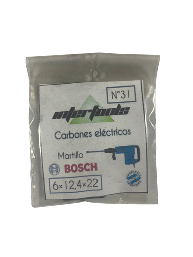 [67005] CARBON 6X12.4X22 MARTILLO BOSCH