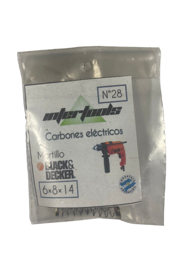 [67006] CARBON 6X8X14 MARTILLO BLACK&DECKER (28P)