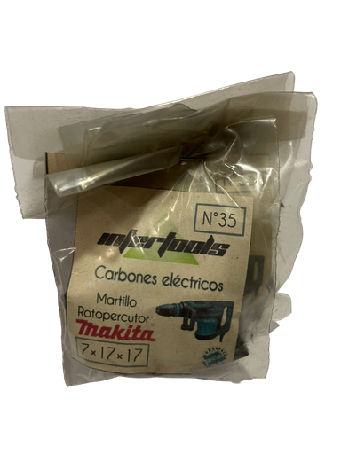 [67010] CARBON 7X17X17 MARTILLO ROTOPERCUTOR MAKITA (35P)
