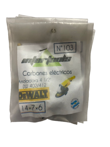 [67014] CARBON 14X7X6 DEWALT AMOLADORA (103) 4 1/2 DW 402