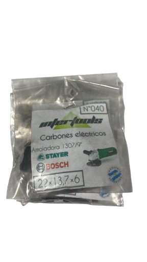 [67024] CARBON 22X13.7X6 BOSCH/STAYER AMOLADORA 1307 (040)