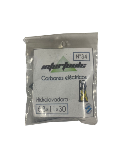 [67031] CARBON 6.3X11X30 HIDROLAVADORA (34P)