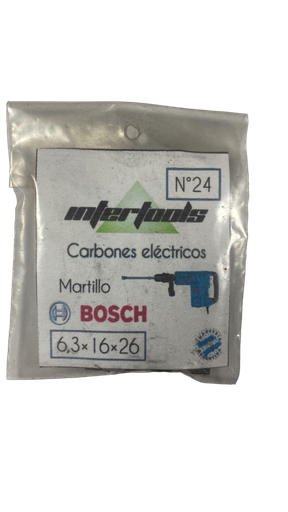[67038] CARBON 6.3X16X26 MARTILLO BOSCH (24P)