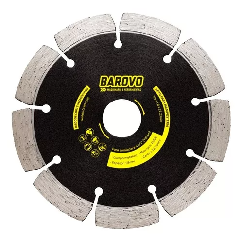 DISCO DE CORTE BAROVO SEGMENTADO OFERTA X 10