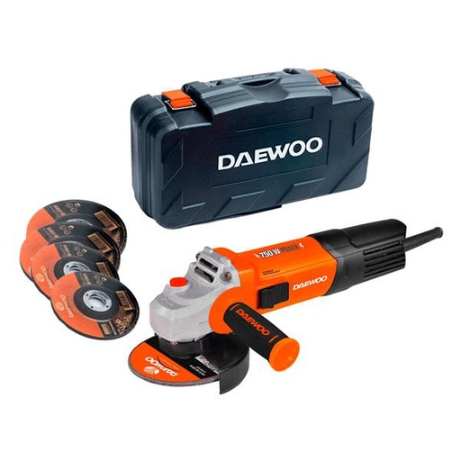 [72013] AMOLADORA ANGULAR CON DISCOS (DAAG115-75B)