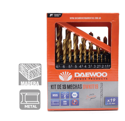 [72140] SET DE HERRAMIENTAS 19PCS (DWKIT19)