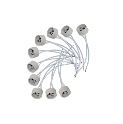 [47028] ZOCALO GU10 X/20CM CABLE PARA DICROICA