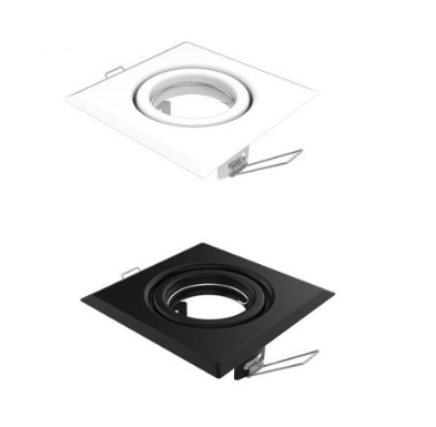 SPOT COMPLETO FACECLIP CUADRADO C/GU10