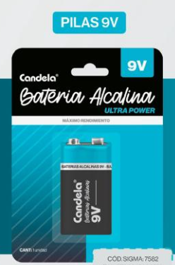 [64153] BATERIA ALCALINA 9V CANDELA