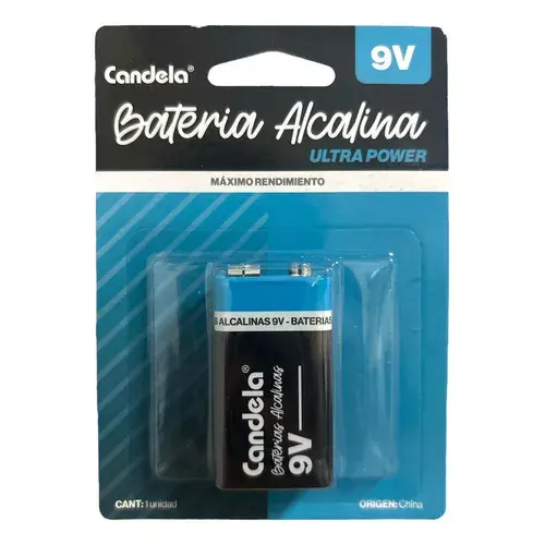 [64153] BATERIA ALCALINA 9V CANDELA