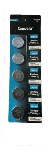 [64155] PILA BOTON CANDELA CR2025 X5 UN